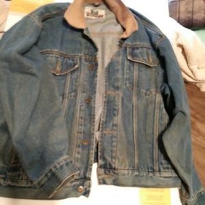 Mens xl woodland work jean jacket